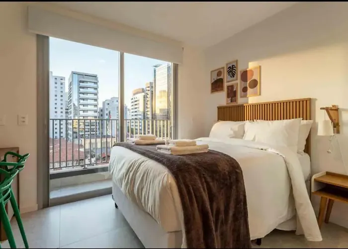 Studio Em Pinheiros Prox A Faria Lima Com Cama Queen